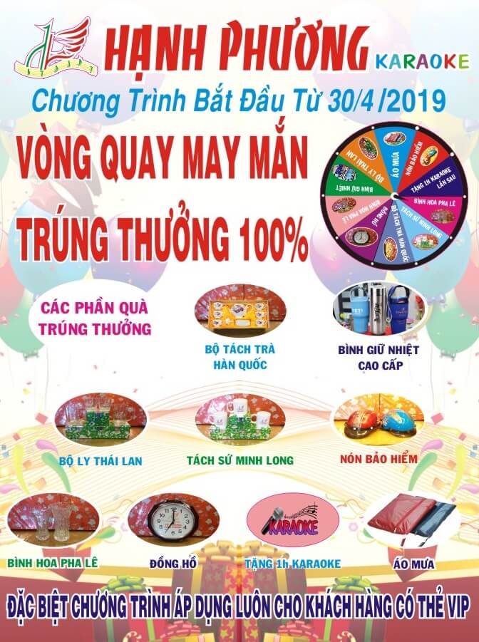 Vòng quay với nhiều giải thưởng hấp dẫn