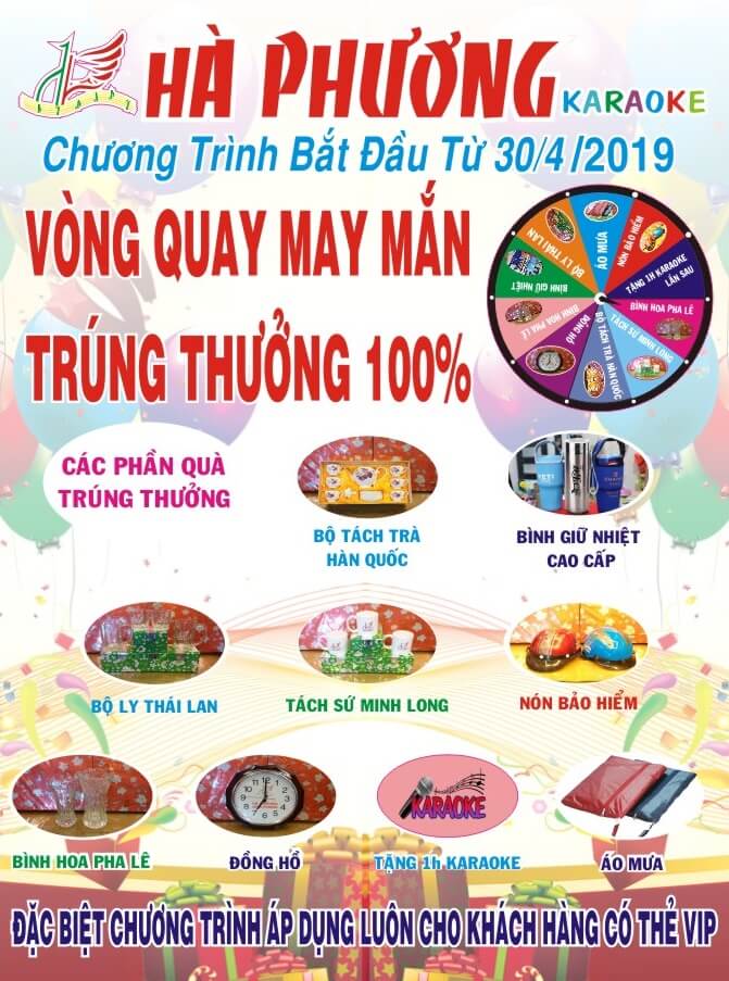 Vòng quay với nhiều giải thưởng hấp dẫn